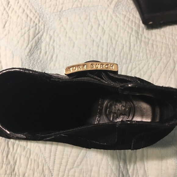 Tory Burch Suede ankle black boots - Picture 7 of 7